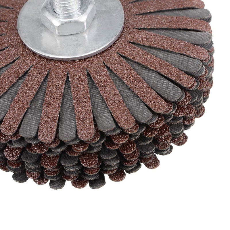 sourcing map Abrasive Wheel Sanding Star 1/4 Inch Shank for