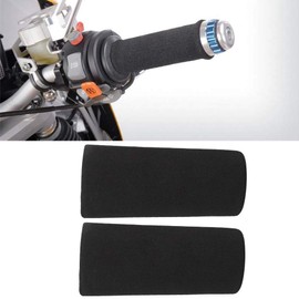 for Hand Grips for Motorcycle Motorcycle Grip Cover Foam Black 12cm / 4.7in 2pcs Motorcycle Non-Slip Anti Vibration Soft Foam Handlebar Grip Cover Motorcycle Non-Slip Grip Cover