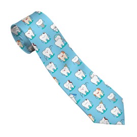 Teeth Necktie for Men, Wedding Tie & Groomsmen Accessories, Business Work Tie, Father’s Day, Birthday Gifts for Him