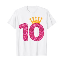 Happy Birthday Girls 10th Party 10 Years Old Bday T-Shirt