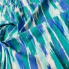 Unbranded Abstract Blue and White Print Fabric 4 way Stretch