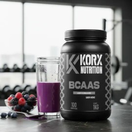 Aminoácidos Bccas Korx Nutrition De 1kg En 100servs En Pol                                                                                            