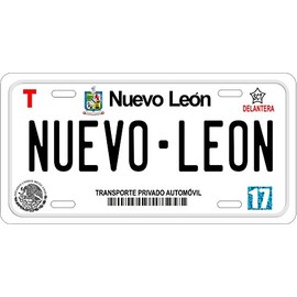 Nuevo Leon Mexico Placas License Plate