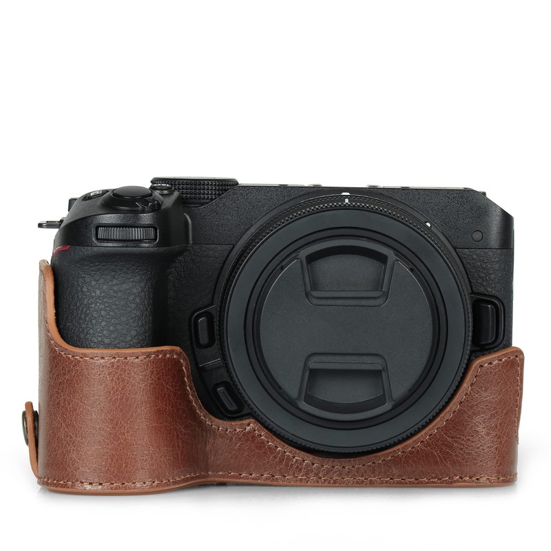 MegaGear EVER READY Genuine Leather Camera Case Bag Compatible with