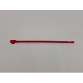 Shibase Industrial 916 CO2 Free Straws Diamond Straws Spoon 8.3 inches (21 cm), 500 Pieces, Red