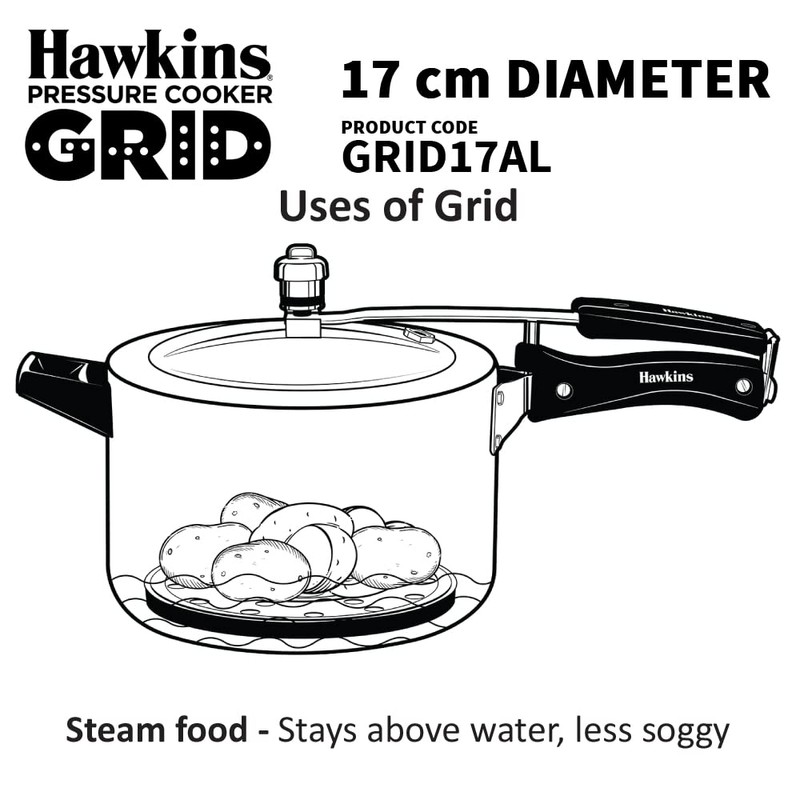 HAWKINS 17 cm Pressure Cooker Grid for Steaming Food and