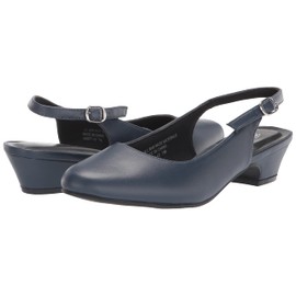 AngelSteps Zapatos de vestir Delia para mujer y adulto, tacón bajo, color azul marino, talla 9, talla M de EE. UU. para hombre, Azul Marino, 10