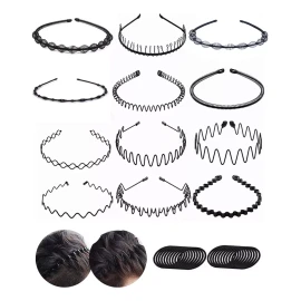 CONEJO MODA Diadema Horquilla Antideslizante Con Ondas Deportivas Unisex