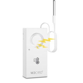 Freezer Door Alarm with 110DB Loud Beep, Bluetooth Temperature Thermometer, App Monitor, Max Min Temperature Settings, for Refrigerator, Fish Tank, Deep Freezer, Cold Chain(MOCREO Hub Not Included)