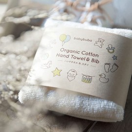 Baby Buba Hand Towel & Bib, 100% Organic Cotton, Loop Towel, Bib, 4