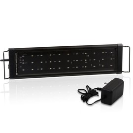 AJP Distributors 33 LED SMD 18"-30" Aquarium Light Bar Full Spectrum Fish Tank Strip Lamp Extendable Brackets Adjustable 2-Modes Multi-Color White Blue Red Green 1980 Lumen Fresh Water Plant Growth