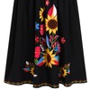 ABEHIK Traditional Mexican Dresses for Women Summer Off Shoulder Floral