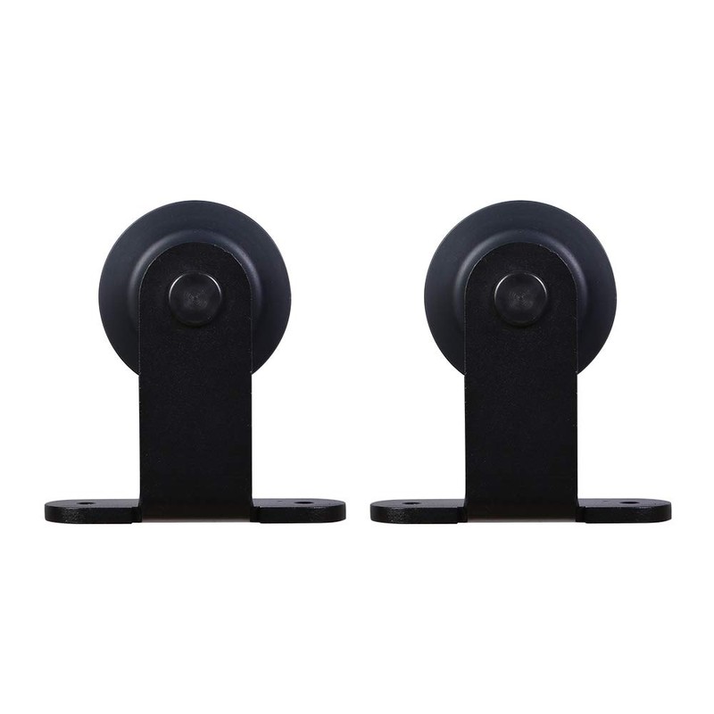 CCJH 9FT Sliding Barn Door Hardware Kit, Heavy Duty, Smoothly