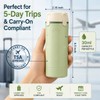 2 Pack 4 in 1 Travel Dispenser Bottles, Green