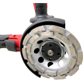 ADT DIAMANTWERKZEUGE Diamond Cup Wheel Grinding Disc 125 for Concrete, Screed Grinding Disc Universal for Angle Grinders Diameter 125 mm Double Row