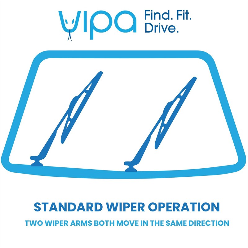 Vipa Wiper Blade Set fits: SUBARU OUTBACK Estate Sep 2009