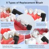 Dental Polisher Attachment, 5 Multifunctional Replacement Heads for Wbbrbbr Teeth