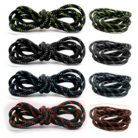 Heavy Duty Round Boot Laces, Shoelaces for Mountaineering, hiking running working casual Steel Toe Cap Boots Safety Boots Hunting Boots Replacement Bootlaces (Caterpillar ORANGE, 65" / 165 CM)