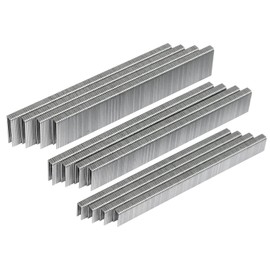 SITLDY 2800-Count 304 Stainless Steel 18 Gauge 1/4" Narrow Crown Staples 1/2"-1200, 3/4"-800, 1"-800, Assorted Size Project Pack, for Pneumatic, Electric 18GA Stapler