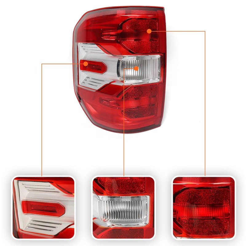 FIONE Outer Tail Light Assembly Halogen Model Compatible with Ford