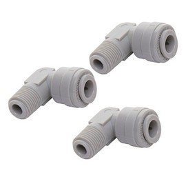 1/4 inch to 1/4 inch Male Thread Push Fit Elbow - Compatible with John Guest Component PI480822S (3)
