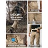 CQR Men's Flex Ripstop Tactical Pants, Water Resistant Stretch Cargo