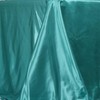 TABLECLOTHSFACTORY Turquoise 90x156 Rectangle Satin Tablecloth