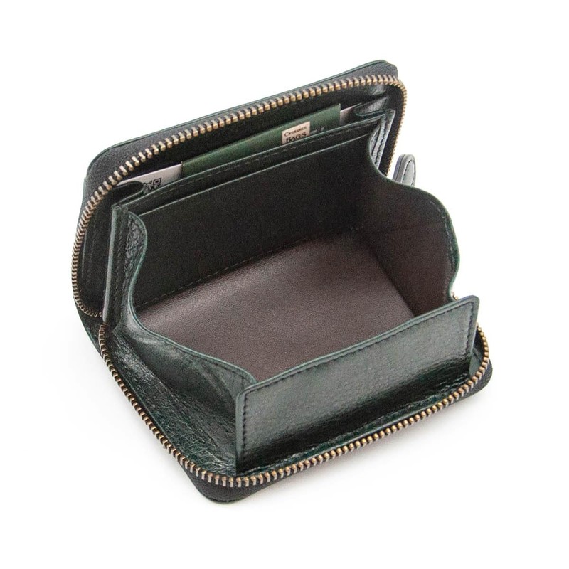 Lugard No. 5185 Aoki Bag, Coin Purse, Box Type, Zipper,