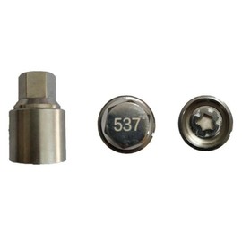 M&S Security Master Anti Theft Car Locking Wheel Nut Bolt Key For VW Volkswagen Compatible With 537 For Caddy Golf Jetta Passat Polo Tiguan Touran Transporter