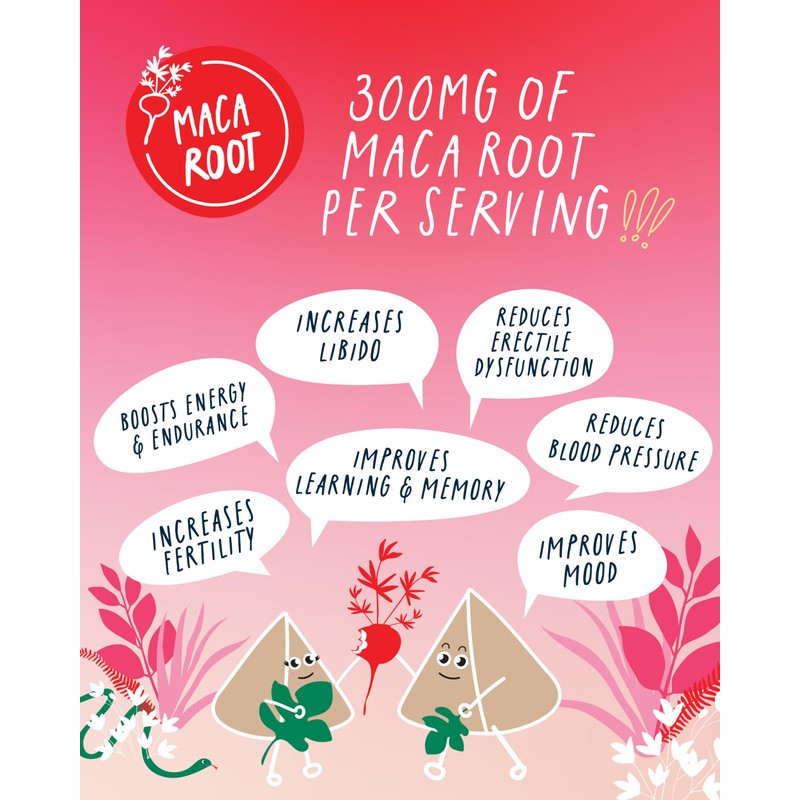 High Caffeine Tea (140 mg) - Kubo Tea: Organic Maca