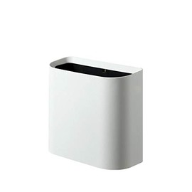 TETARI Trash Can Household Trash Cans Can Be Placed in The Crevices of The Bathroom Study PP Material Inner and Outer Double Barrels (Color : White)