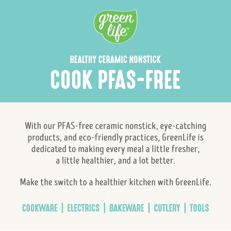 GreenLife Electric Waffle Sandwich Maker, Toaster, Panini Press with Healthy