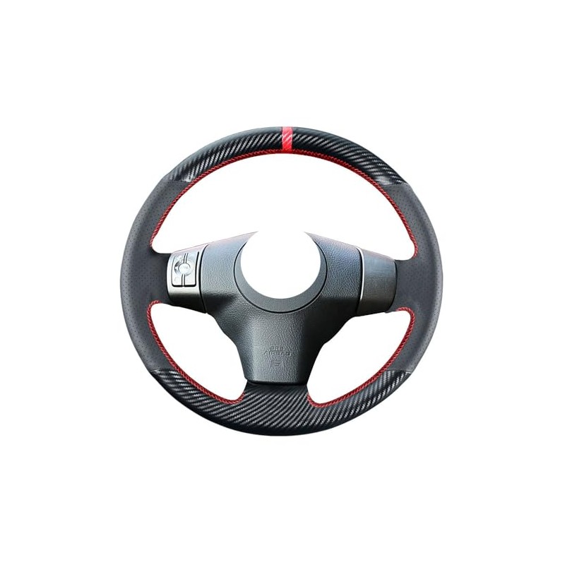 Kivnto DIY Stitching Carbon Fiber Steering Wheel Cover for Toyota