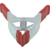 Set of 4 - 9-Inch Metal Spring Clamp with Red