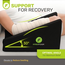 ErgoFoam Arm Elevation Pillow Post Surgery - Arm Wedge Elevation Pillow Designed for Athletes - Arm Elevation Support