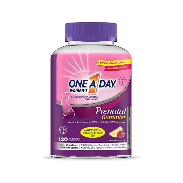 One A Day Vitaminas Prenatal Con Ácido Fólico 120 Gomitas