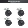 MroMax 1.5 Inch Swivel Caster Wheels 360 Degree Top Plate