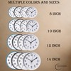 Clockswise Black 8-in Analog Clock Silent, Non-Ticking for Wall, Office