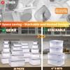 GEIKR 40 PCS Plastic Food Storage Containers with Lids Airtight,