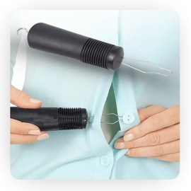 Button Hook for Seniors and People with Arthritis – One-Handed Gadget for Fastening Buttons and Pulling Zippers. Ideal for Joint Pain, Motor impairments, or Coordination Issues.