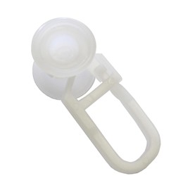 GARDINIA Rollringe für Vorhangschienen / U-Schienen, U-Rollring, Kunststoff, Weiß, 20 Stück