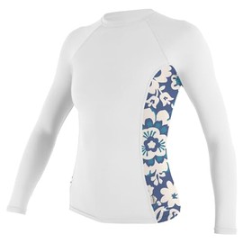 O'Neill Rash Guard Women's Side Print L/S White/Christina Floral XL, White