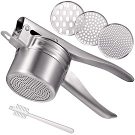 Potato Ricer, AMOHEE 15oz Large Stainless Steel Potato Masher Heavy Duty Ricer for Mashed Potatoes, Cauliflower, Yams