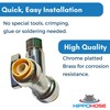 Push On T-STOP Shut Off Valve (1/2" Push x 1/2"