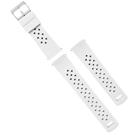 BARTON WATCH BANDS, 21mm White - Tropical-Style Watch Bands - Quick Release - Choose Strap Color & Width