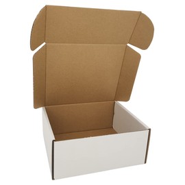 ROTCH 7x6x3'' Small Shipping Boxes, 25 Pack, Cardboard Corrugated Mailers, White (M763-25-W)