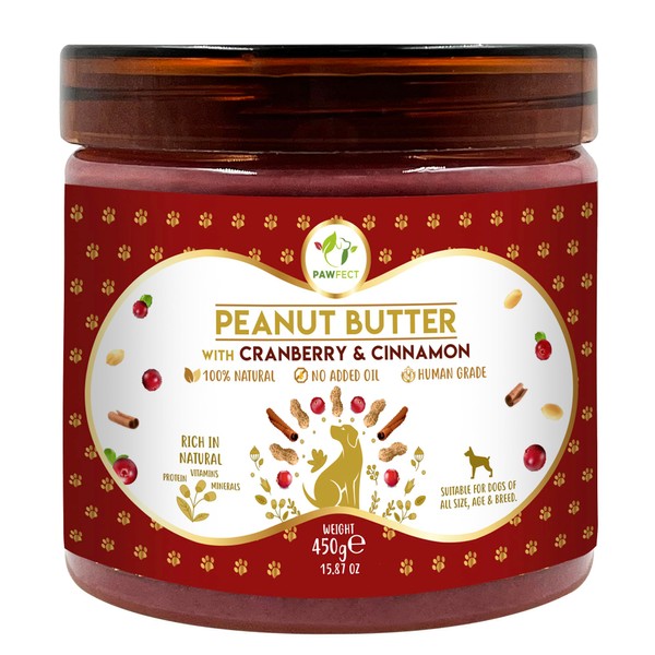 Pawfect Peanut Butter with Cranberry & Cinnamon - Food Toppers