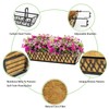 4 Pack 24 Inch Window Boxes Planters for Outdoor Plants