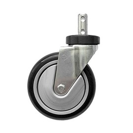 R&B Wire™ CSTR88G 5" Clean Wheel System™ Replacement Caster for Rolling Wire Laundry Carts