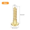 sourcing map Wood Screws M3.5 x 16mm Slotted Round Head